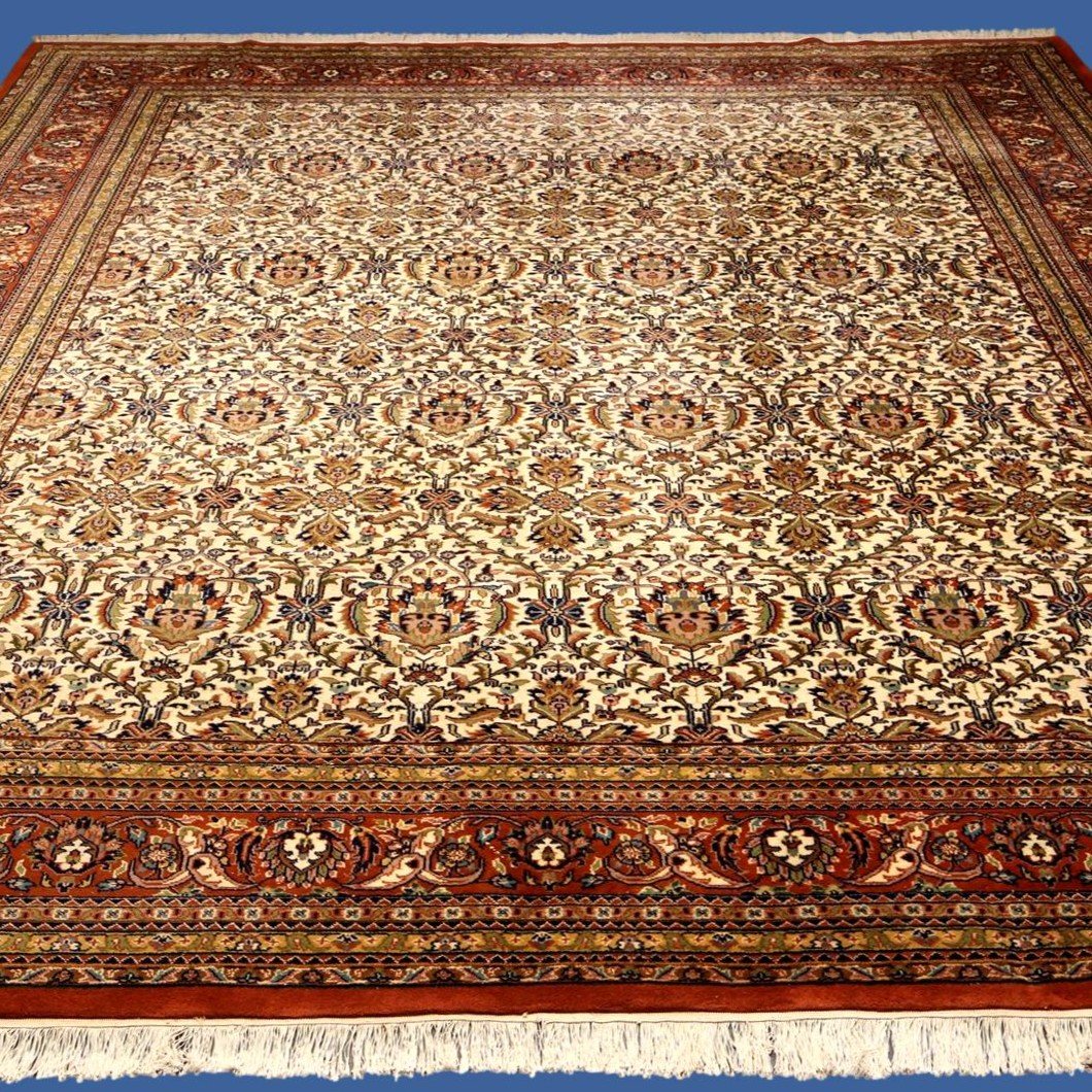 Sarough Rug, 300 X 388 Cm, Hand-knotted Wool, Good Size Rug Circa 1980, Very Good Condition