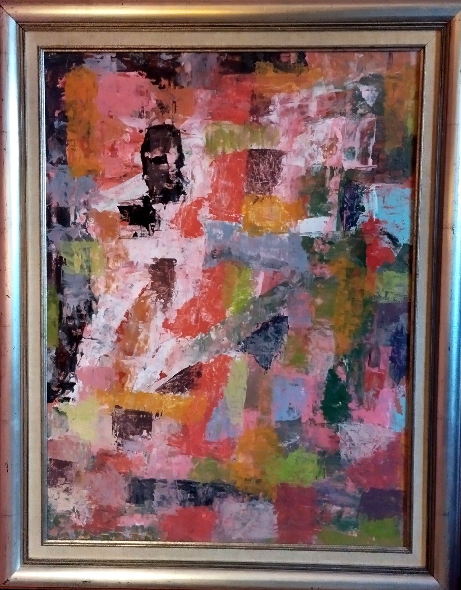 Erwin, Steinbach (1964), "Eté Hiver, Janvier 2018" acrylique sur panneau de bois encadré-photo-3