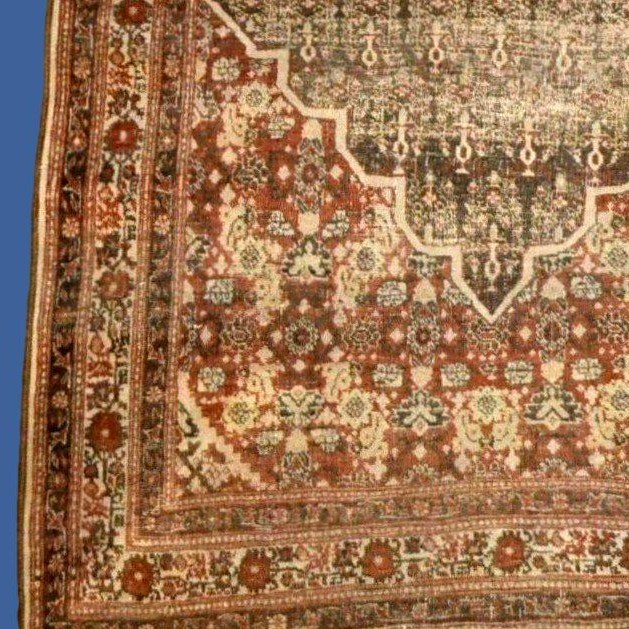 Antique Tabriz Rug Hadji Jalili, 122 X 182 Cm, Hand-knotted Wool & Silk, Iran, Persia, Kadjar-photo-5