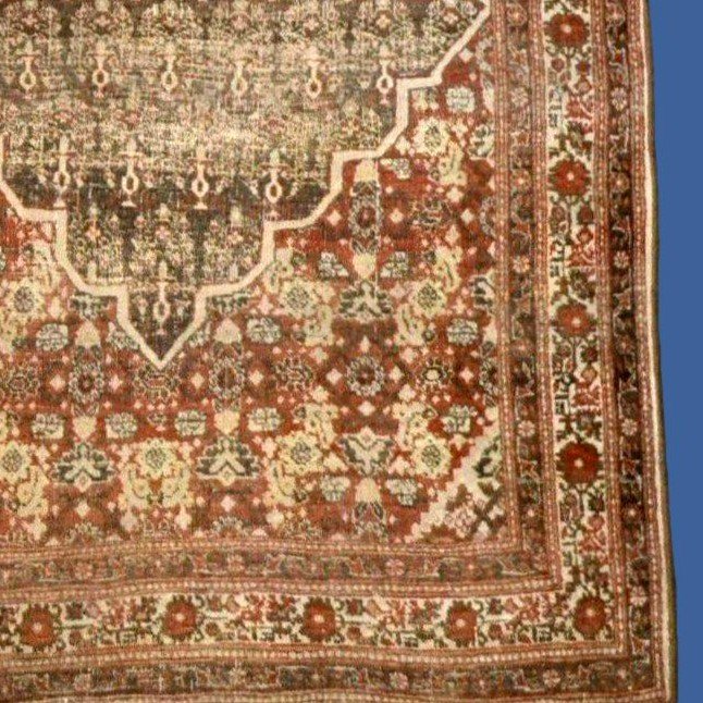 Antique Tabriz Rug Hadji Jalili, 122 X 182 Cm, Hand-knotted Wool & Silk, Iran, Persia, Kadjar-photo-6