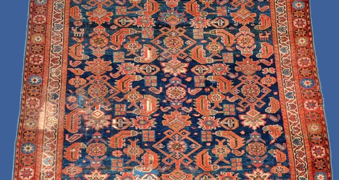 Antique Tchi-tchi Wedding Carpet, 142 X 193, Hand-knotted Wool, Chechnya, 1924, Caucasus -photo-4