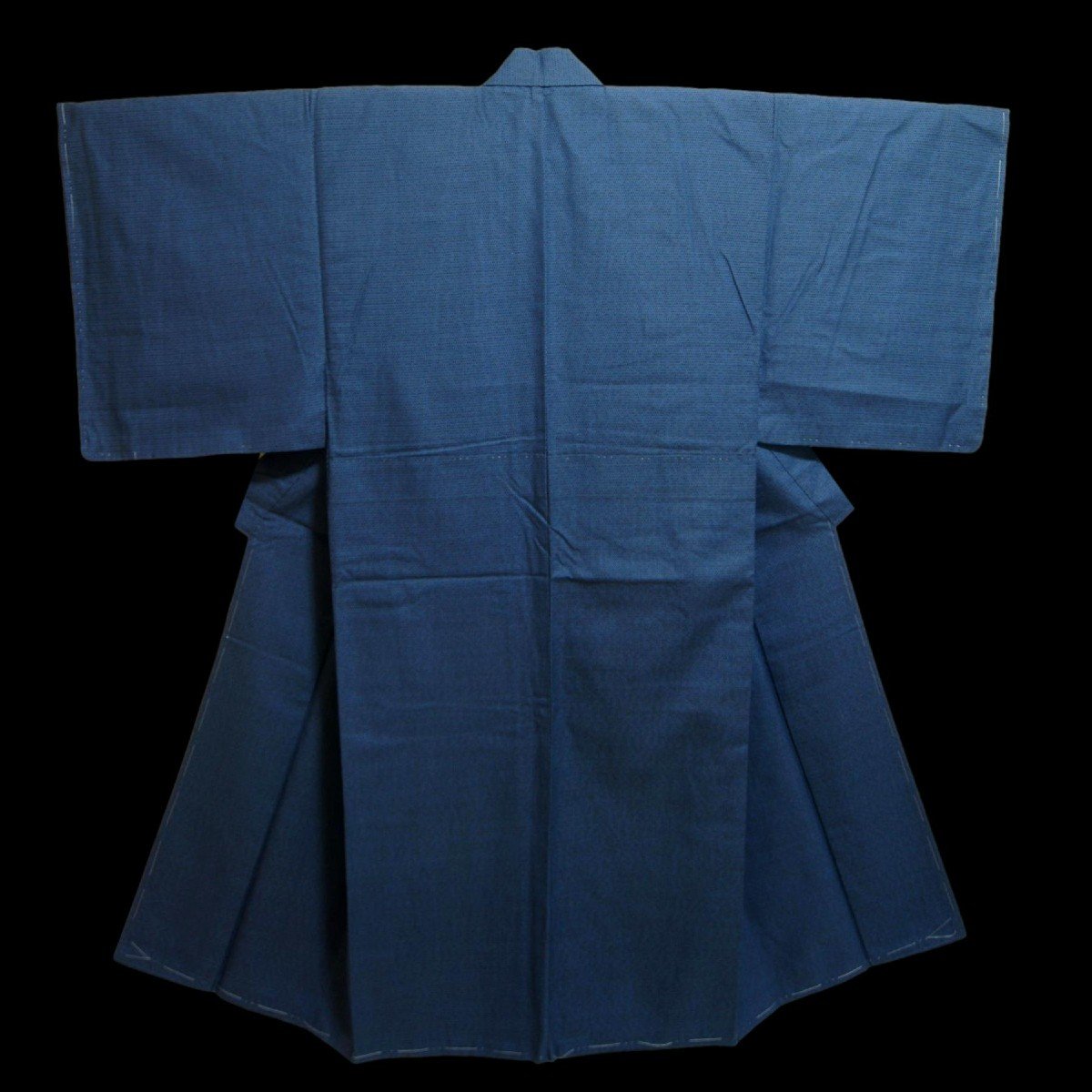 Kimono And Its Traditional Haori, Tsumugi In Silk On Silk, Japan Circa 1980, Never Used-photo-3