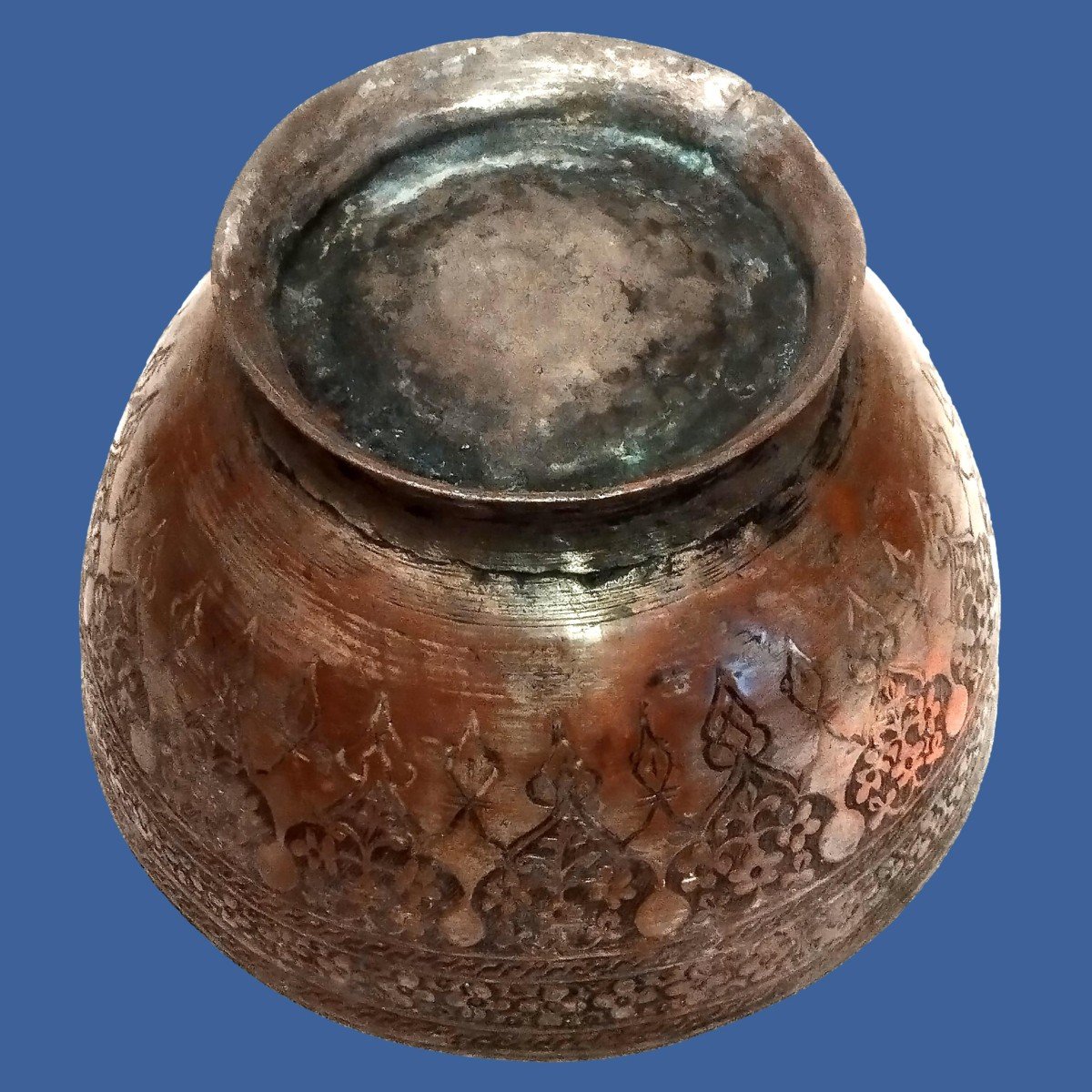 Islamic Basin, Tâs, Bowl, Tinned Copper, Trees Of Life, Afghanistan, Second Part Of The 19th Century-photo-3