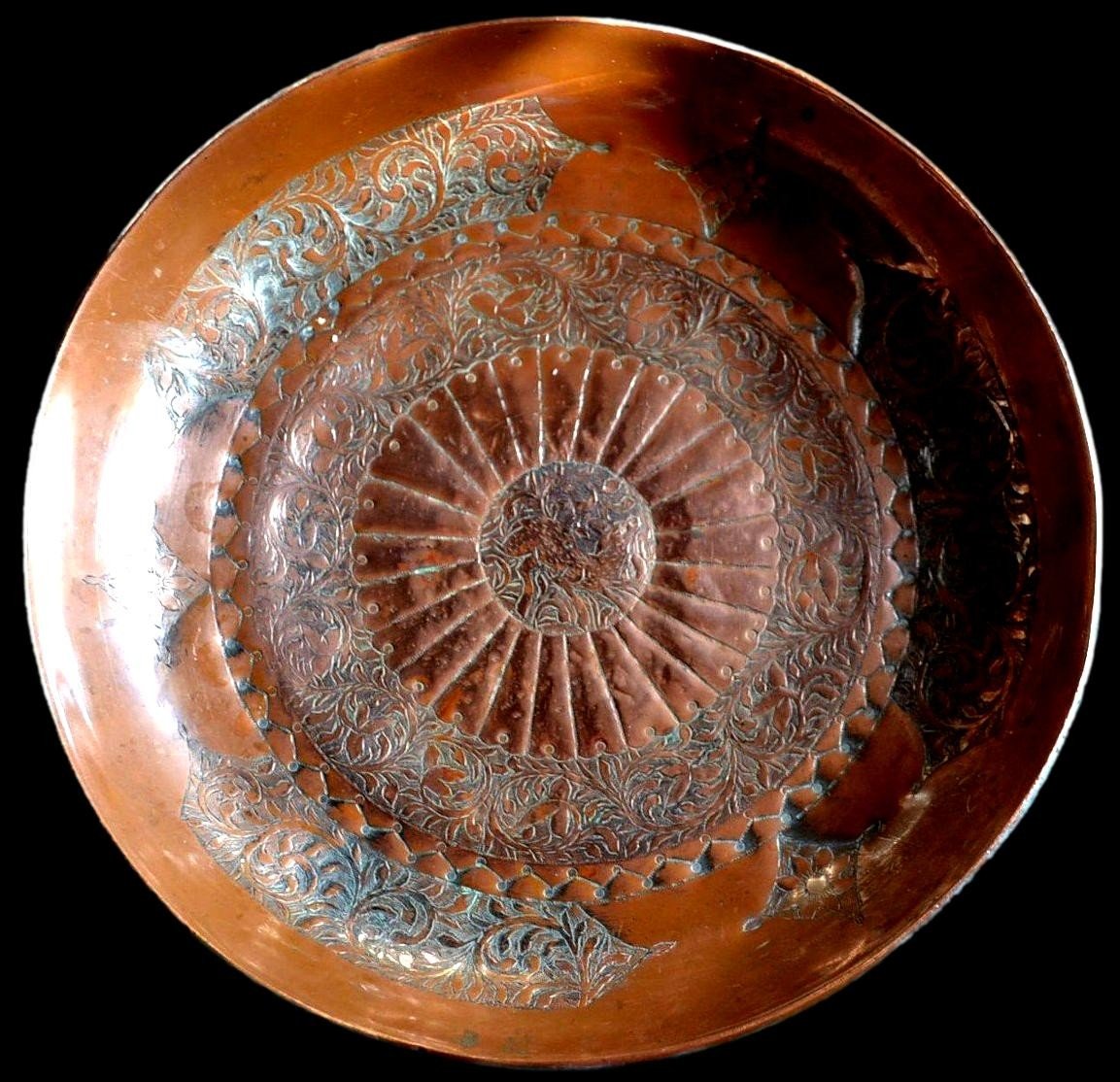 Islamic Basin, Tâs, Bowl, Tinned Copper, Trees Of Life, Afghanistan, Second Part Of The 19th Century-photo-5