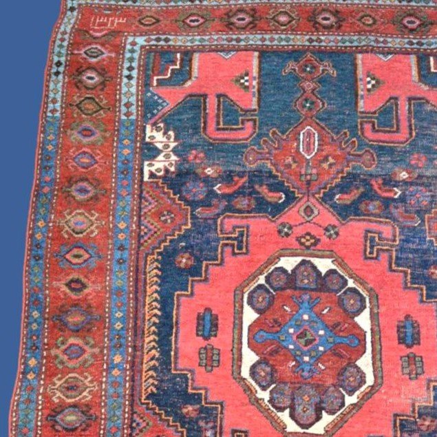 Kazak Lambalo Carpet, 125 X 194 Cm, Hand-knotted Wool, Caucasus, 1970-photo-4