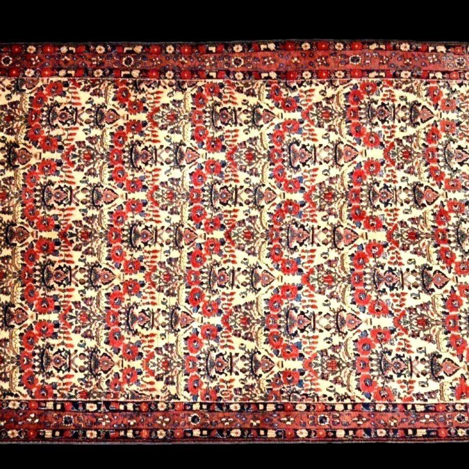 Tapis Abadeh , 162 x 220 cm, laine nouée main en Iran dans la première partie du XXème siècle-photo-3