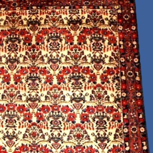 Tapis Abadeh , 162 x 220 cm, laine nouée main en Iran dans la première partie du XXème siècle-photo-1