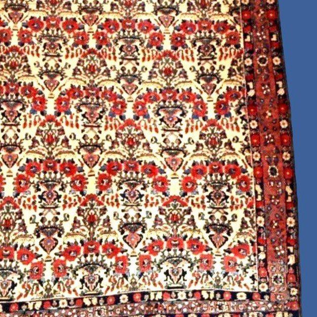 Tapis Abadeh , 162 x 220 cm, laine nouée main en Iran dans la première partie du XXème siècle-photo-4