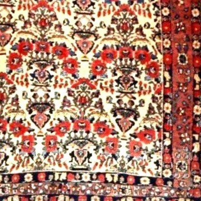 Tapis Abadeh , 162 x 220 cm, laine nouée main en Iran dans la première partie du XXème siècle-photo-5