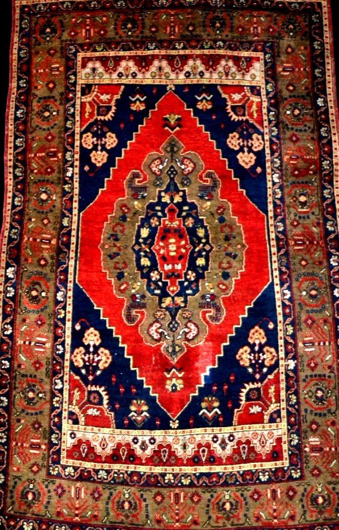 Antique Kutaya Or Kutalaya Rug, 114 X 192 Cm, Wool On Wool, Hand-knotted During The Ottoman Empire-photo-7