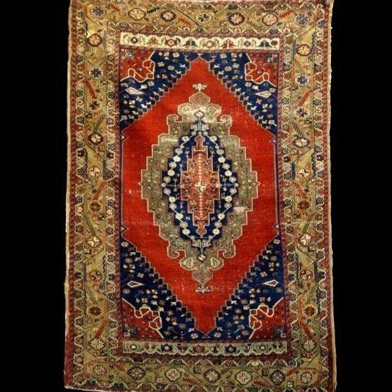 Antique Kutaya Or Kutalaya Rug, 114 X 192 Cm, Wool On Wool, Hand-knotted During The Ottoman Empire-photo-8