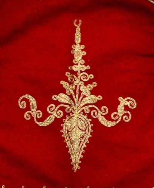 Children's Ceremonial Jacket & Skullcap, Velvet Embroidered With Gold Thread, Silk, Ottoman Empire 19th Century-photo-3