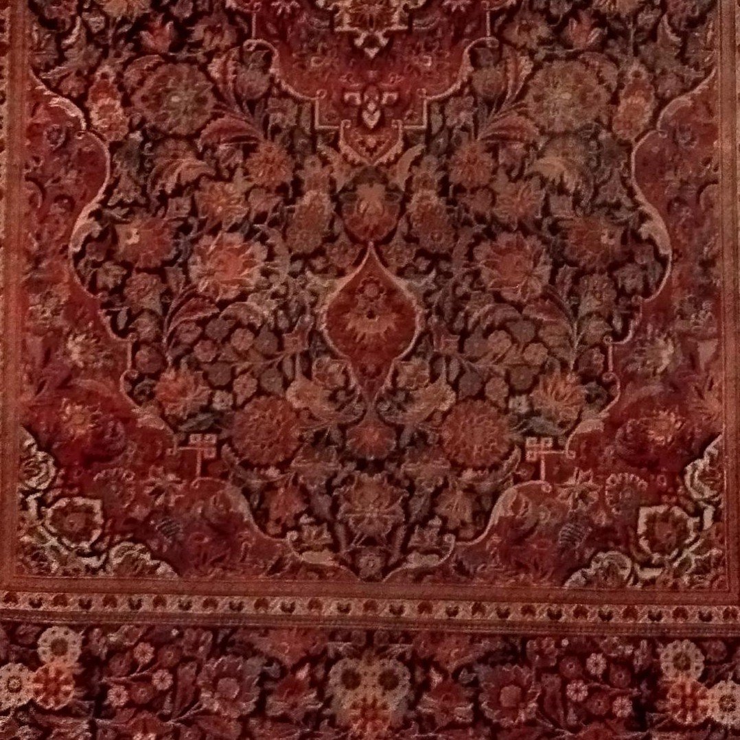 Kashan Rug, 136 X 205 Cm, Hand-knotted Wool In Iran Circa 1960 - 1970, Very Good Used Condition-photo-5