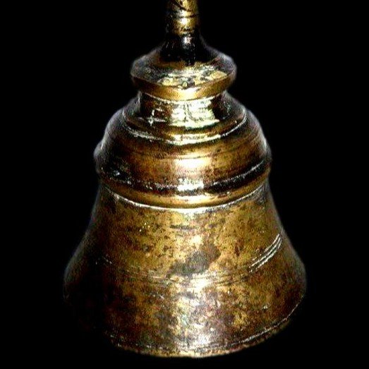 Cloche Ghanta, bronze, battant interne, Inde du Sud, Asie du XVIIIème, culte Shivaïte-photo-4