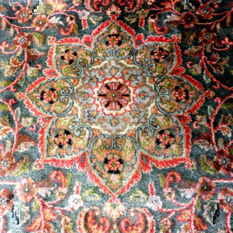 Tapis Sarouk, Indo-persan Kanchipur, 113 x 182 cm, laine nouée main vers 1980, en très bon état