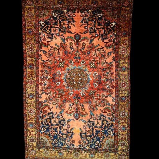 Tafresh Carpet, 132 X 202 Cm, Hand-knotted, Iran, Persia, Kadjar Dynasty, Second Part Of The 19th Century-photo-2