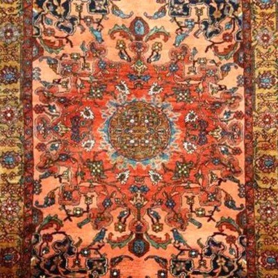 Tafresh Carpet, 132 X 202 Cm, Hand-knotted, Iran, Persia, Kadjar Dynasty, Second Part Of The 19th Century