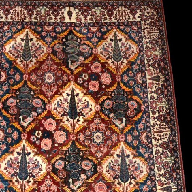 Bakhtiar "shotour" Carpet 142 X 223 Cm, Hand-knotted Wool, Iran, Kadjar Dynasty, End Of The 19th Century-photo-1