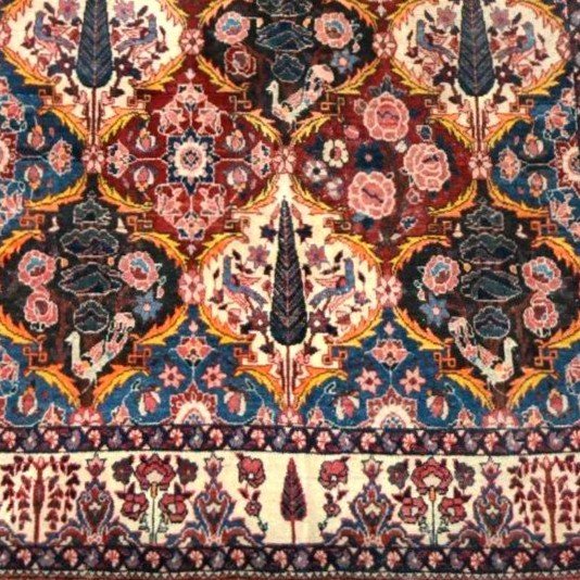 Tapis Bakhtiar "shotour"142 x 223 cm, laine nouée main, Iran, dynastie Kadjar, fin du XIXème S-photo-4