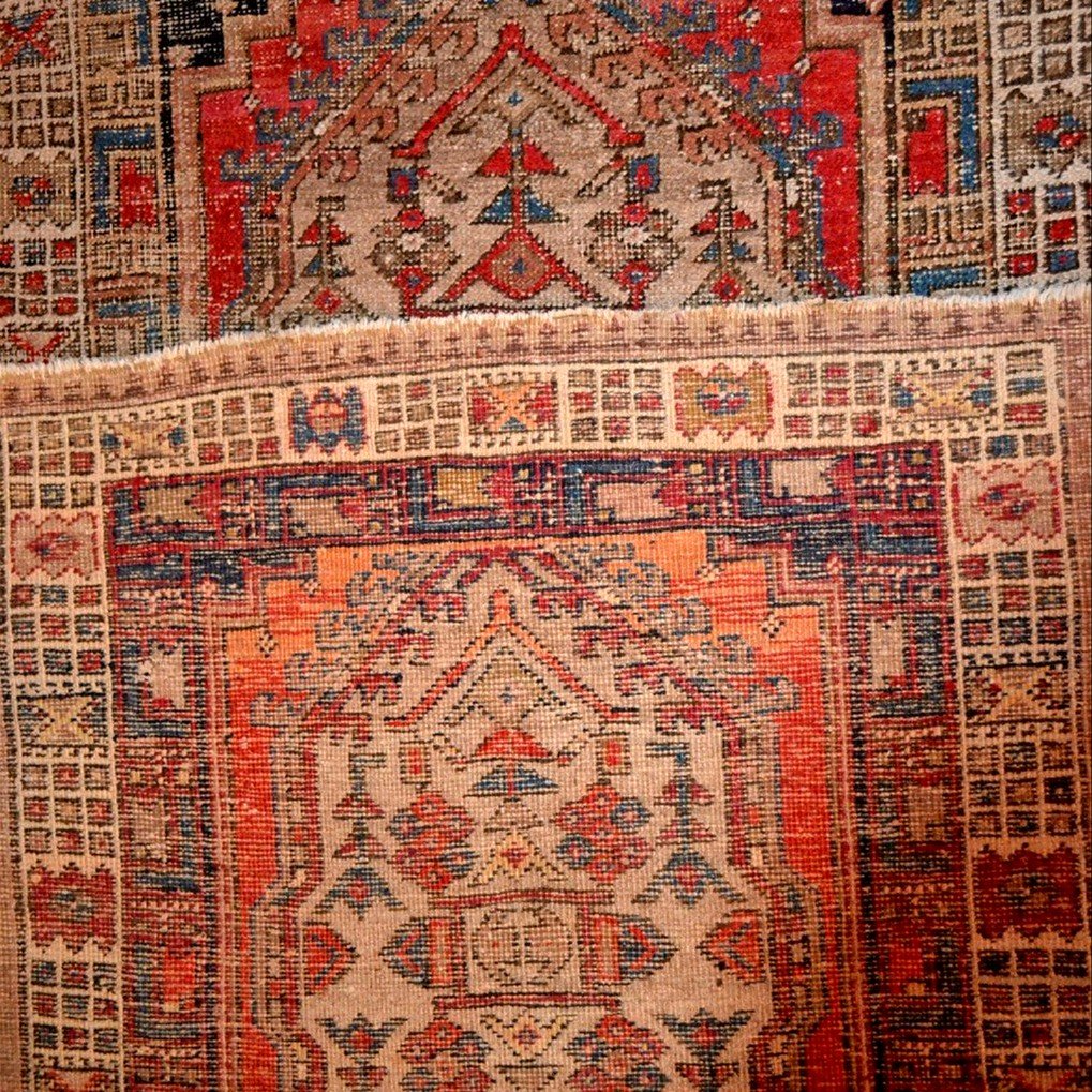 Tapis-galerie Sarab appelé "loafers" 103 x 455 cm, laine nouée main, Iran, fin XIXème début XXè-photo-7