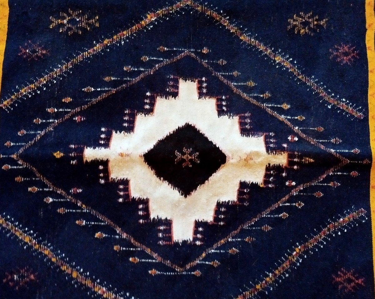 Berber Carpet Aït Ouaouzguite, 149 X 260 Cm, Before 1950, Hand-knotted Wool, High Atlas, Morocco-photo-5