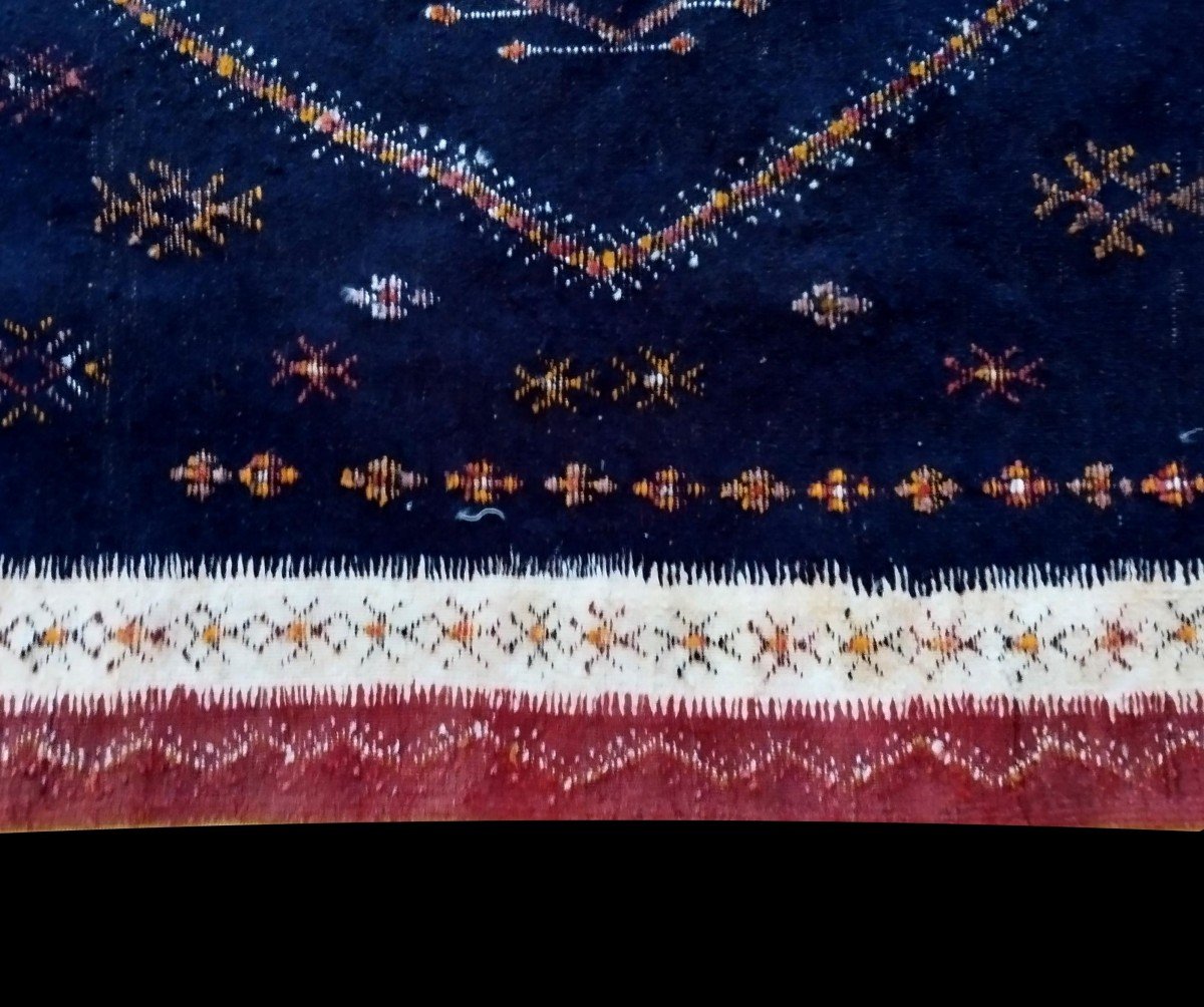 Berber Carpet Aït Ouaouzguite, 149 X 260 Cm, Before 1950, Hand-knotted Wool, High Atlas, Morocco-photo-7