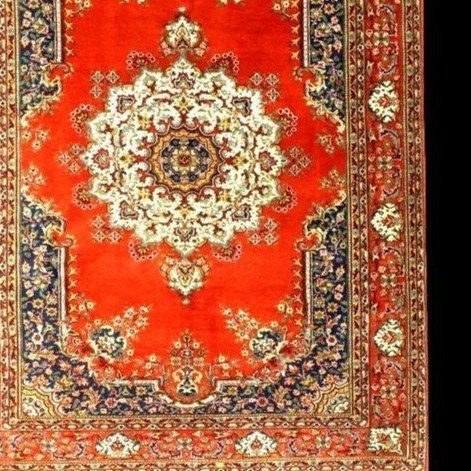 Kayseri Medallion Rug, 170 X 236 Cm, Hand-knotted Wool In Türkiye Circa 1970, In Perfect Condition-photo-4