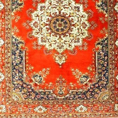 Kayseri Medallion Rug, 170 X 236 Cm, Hand-knotted Wool In Türkiye Circa 1970, In Perfect Condition-photo-5