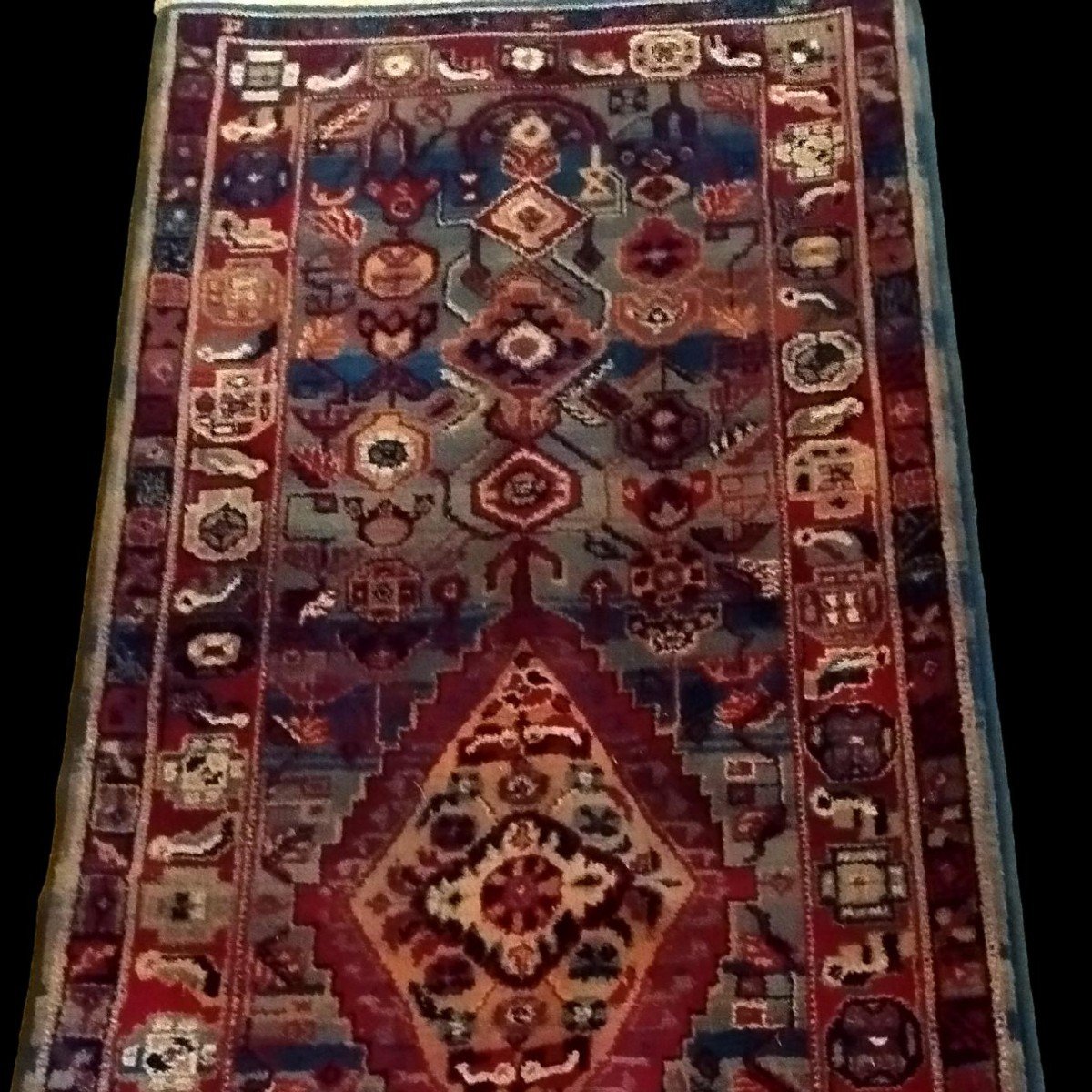 Mechkabad Gallery Rug, 87 Cm X 270 Cm, Hand-knotted Wool In Iran Circa 1970, Perfect Condition-photo-3