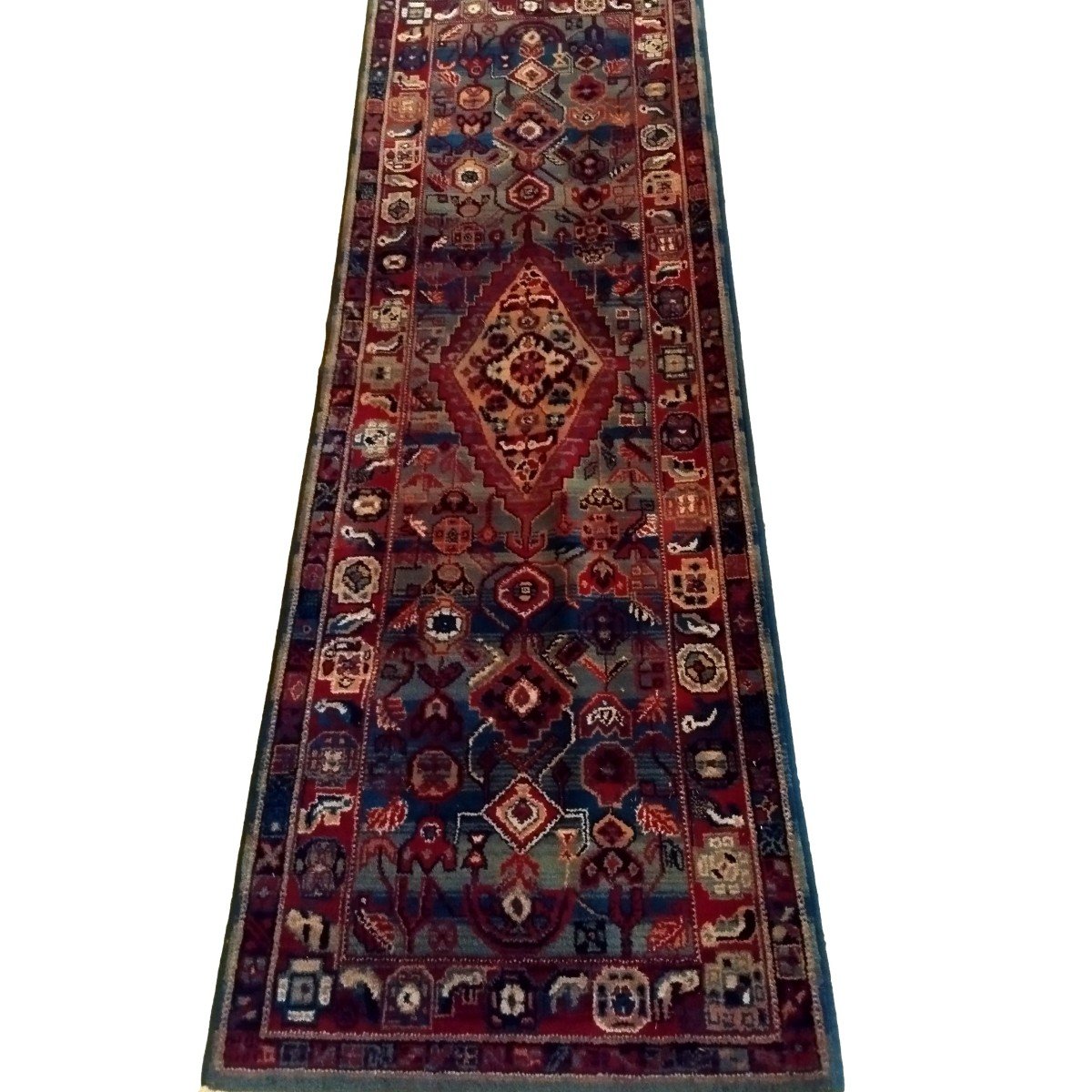 Mechkabad Gallery Rug, 87 Cm X 270 Cm, Hand-knotted Wool In Iran Circa 1970, Perfect Condition-photo-4