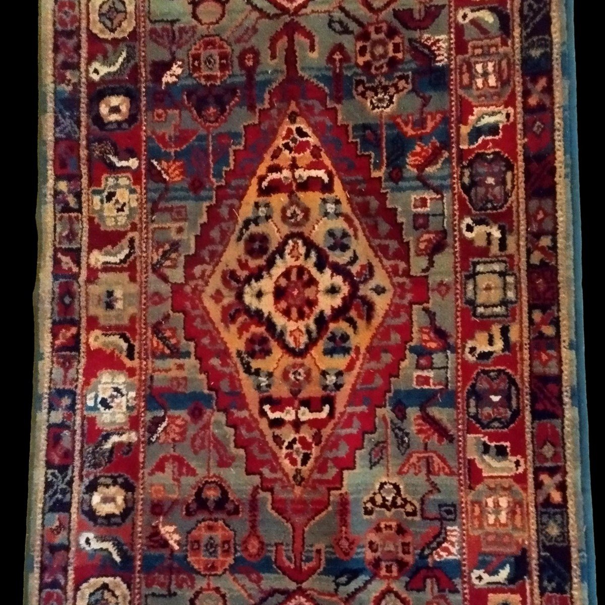 Mechkabad Gallery Rug, 87 Cm X 270 Cm, Hand-knotted Wool In Iran Circa 1970, Perfect Condition