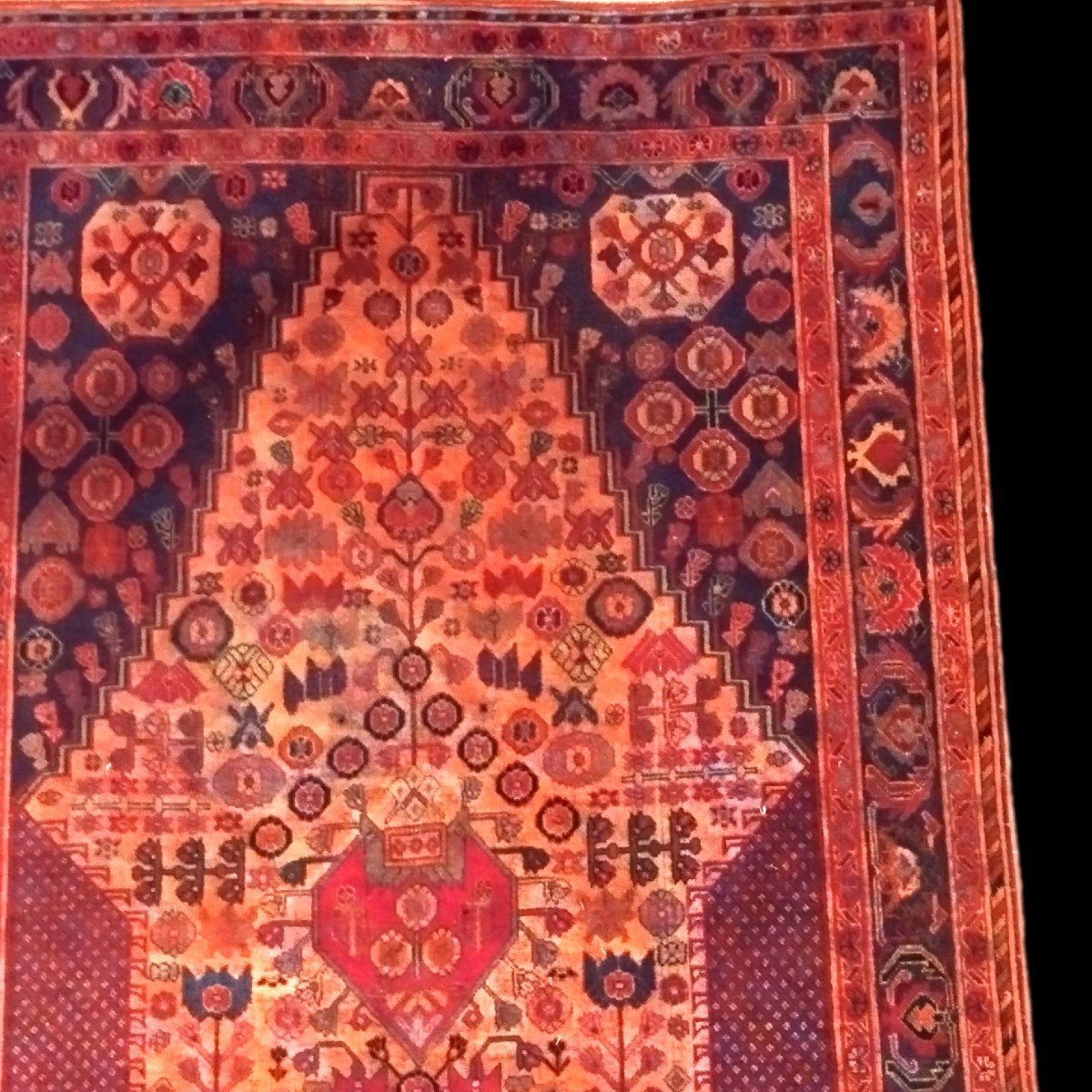 Gashgaï Rug, 102 X 150 Cm, Hand-knotted Wool In Iran Circa 1970, Very Good Condition-photo-1