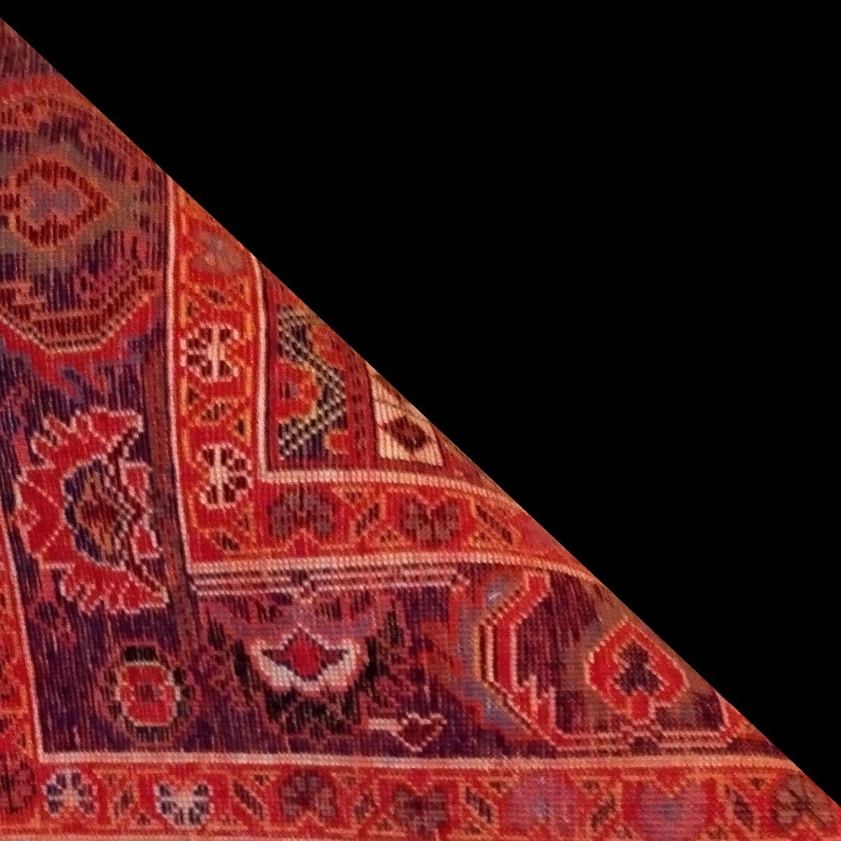 Gashgaï Rug, 102 X 150 Cm, Hand-knotted Wool In Iran Circa 1970, Very Good Condition-photo-6