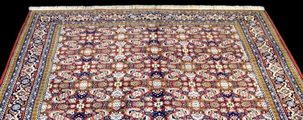 Tapis Tabriz Khoy, 195 cm x 258 cm, laine nouée main vers 1980 en très bon état-photo-5