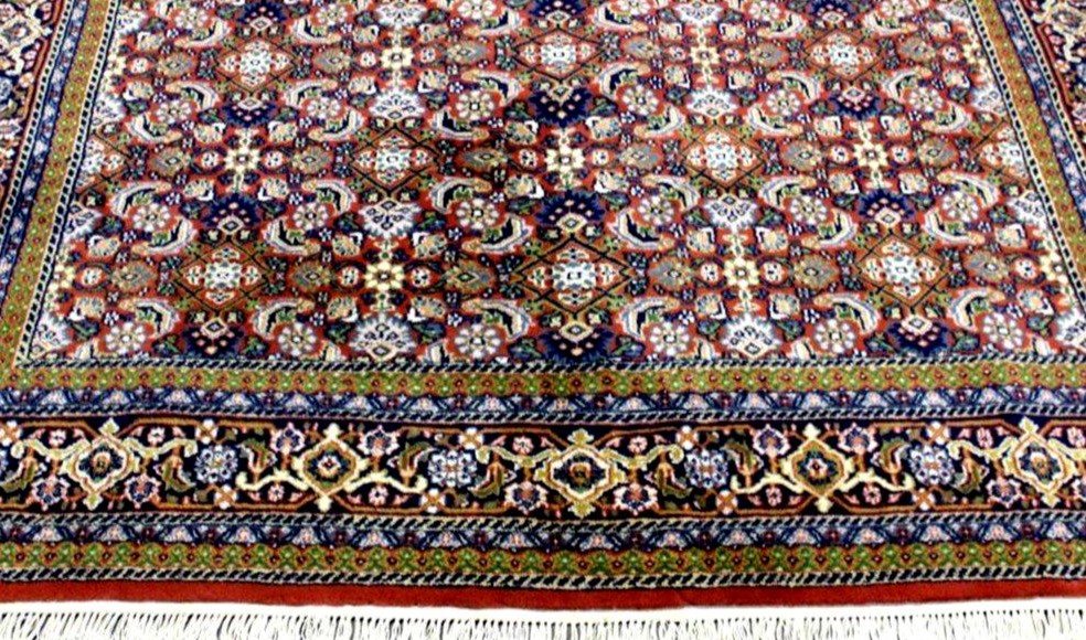 Tapis Tabriz Khoy, 195 cm x 258 cm, laine nouée main vers 1980 en très bon état-photo-6