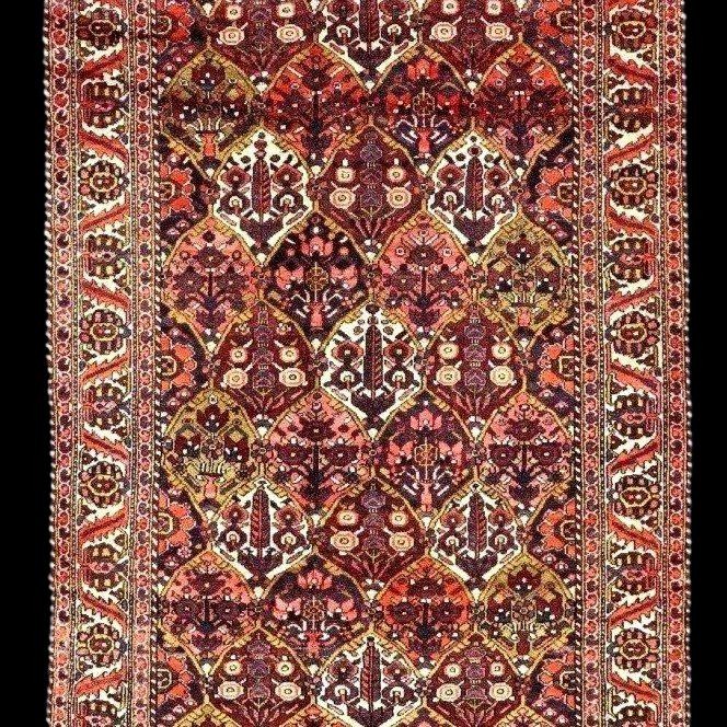 Carpet, Bakhtiar Gallery, 150 X 302 Cm, Hand-knotted Wool In Iran Circa 1970-1980, Perfect Condition-photo-2