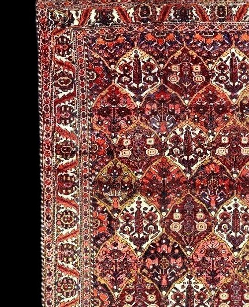 Tapis, galerie Bakhtiar, 150 x 302 cm, laine nouée main en Iran vers 1970-1980, parfait état-photo-1