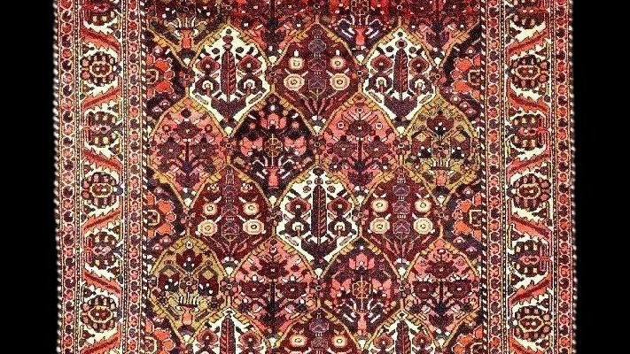 Tapis, galerie Bakhtiar, 150 x 302 cm, laine nouée main en Iran vers 1970-1980, parfait état-photo-3