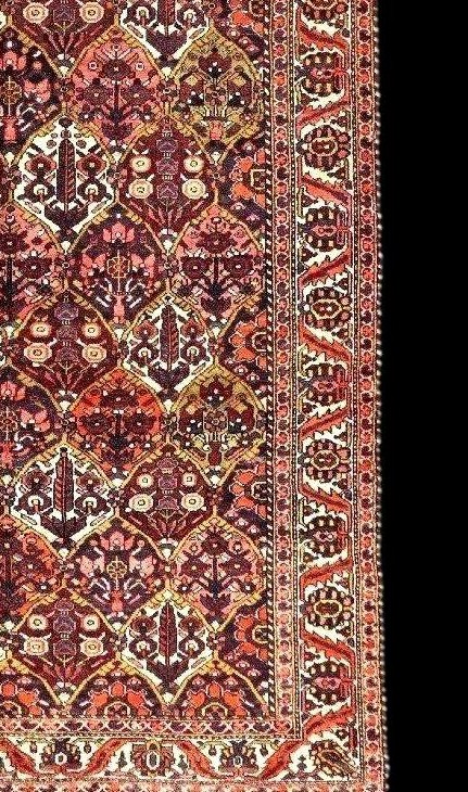 Tapis, galerie Bakhtiar, 150 x 302 cm, laine nouée main en Iran vers 1970-1980, parfait état-photo-5