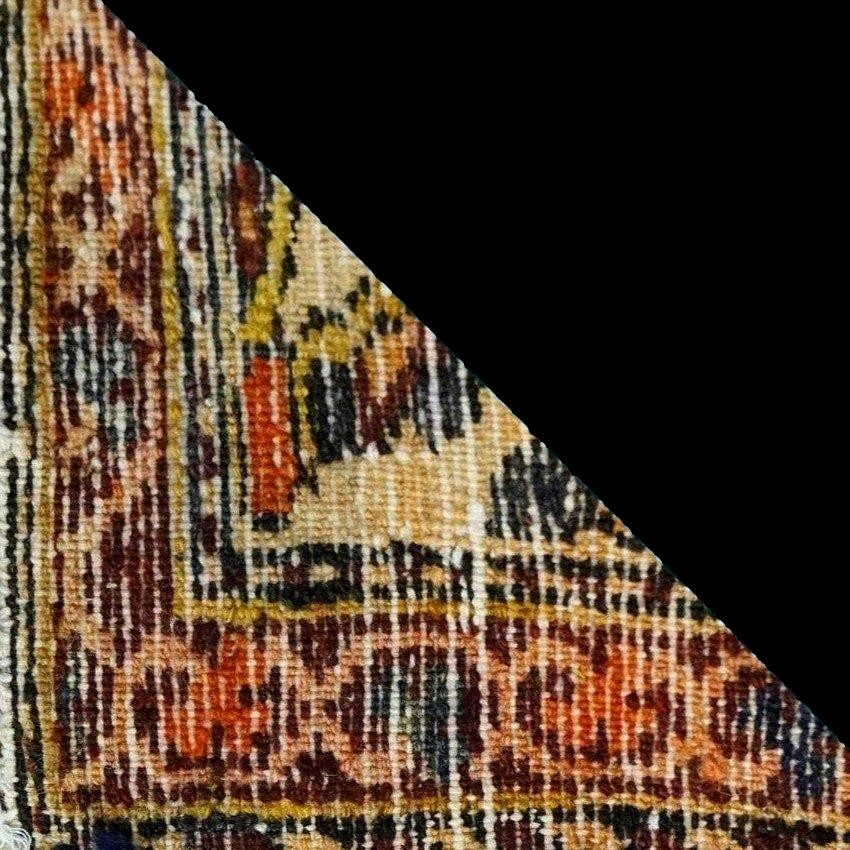 Tapis, galerie Bakhtiar, 150 x 302 cm, laine nouée main en Iran vers 1970-1980, parfait état-photo-8