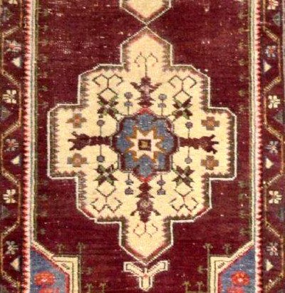 Tapis tribal Moudjour, Anatolie, 115 cm x 220 cm, laine sur laine nouée main avant 1950, -photo-4