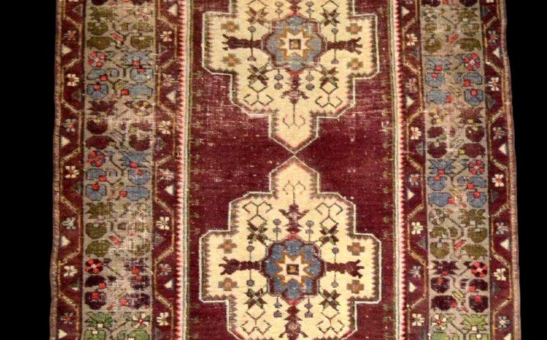 Tapis tribal Moudjour, Anatolie, 115 cm x 220 cm, laine sur laine nouée main avant 1950, -photo-6