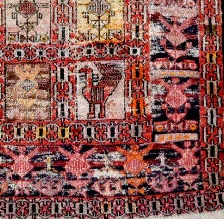 Rug - Kilim Soumak, 100 X 150 Cm, Finely Hand-knotted Wool In The Caucasus, Mid-20th Century-photo-5