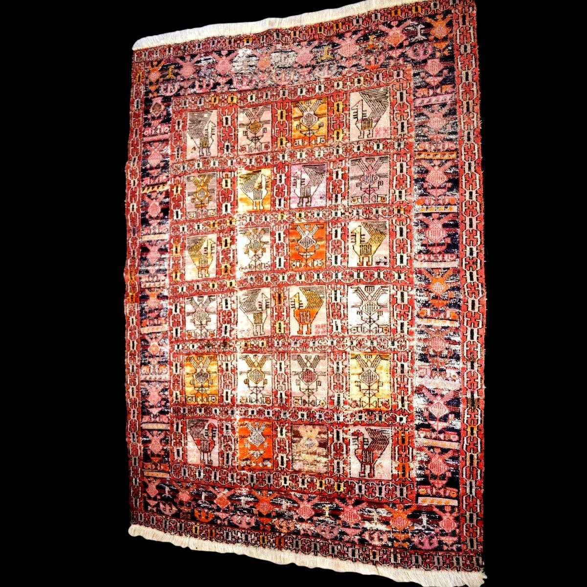 Rug - Kilim Soumak, 100 X 150 Cm, Finely Hand-knotted Wool In The Caucasus, Mid-20th Century-photo-7