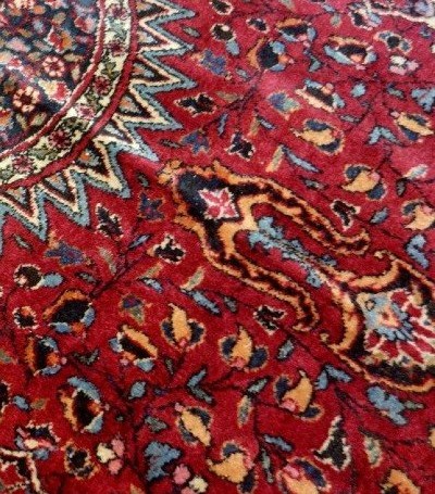 Macchad Rug, Beautiful Persian, 137 X 230 Cm, Hand-knotted Wool In Iran Around 1950, In Good Condition-photo-7