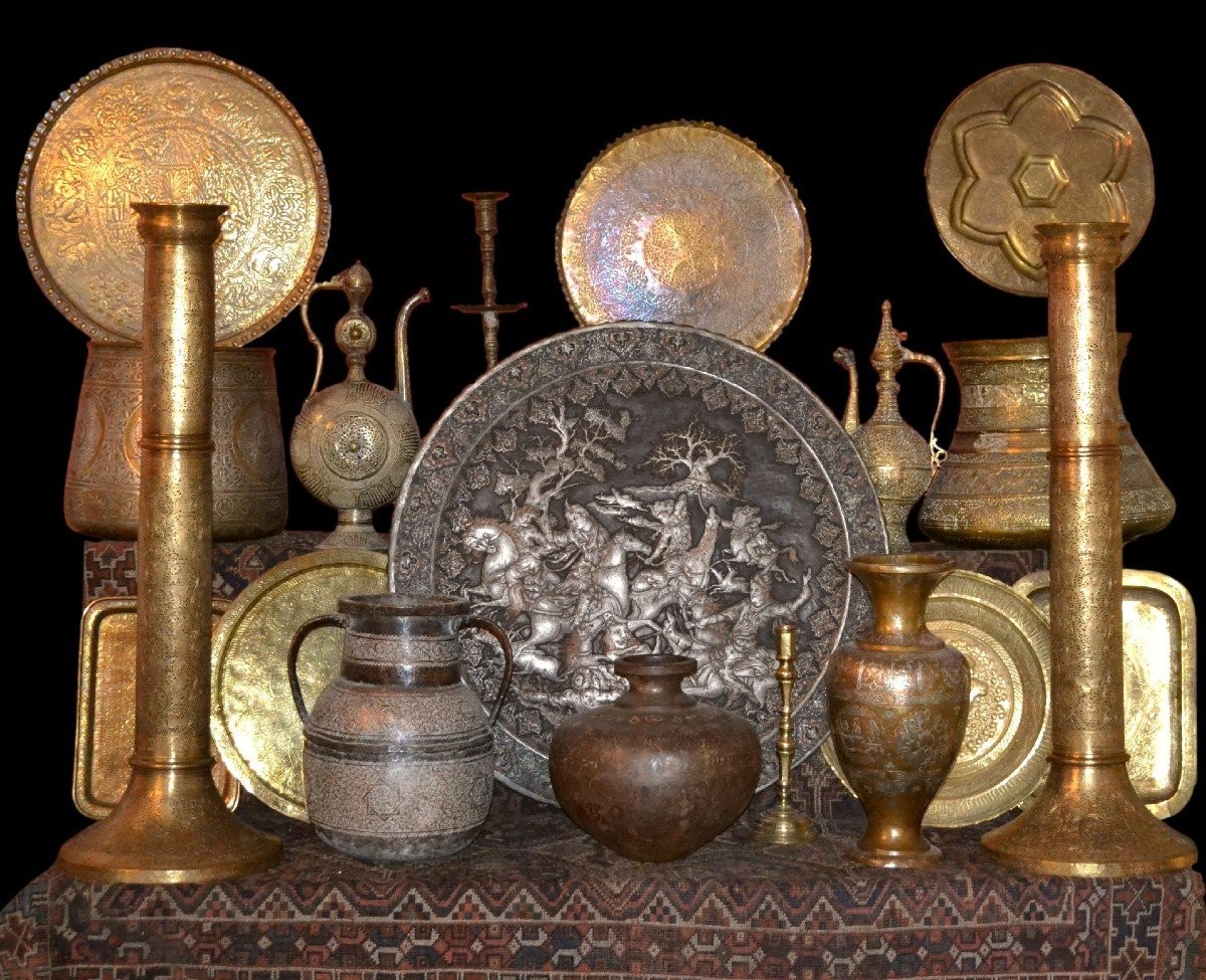Aiguière Ottomane, Turquie, cuivre anciennement étamé, Empire Ottoman de la fin du XVIIIème -photo-6