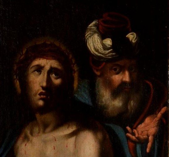 Parrocel Workshop ,seventeenth Century Period " Ecce Homo " Oil On Canvas, XVIIcy-photo-6