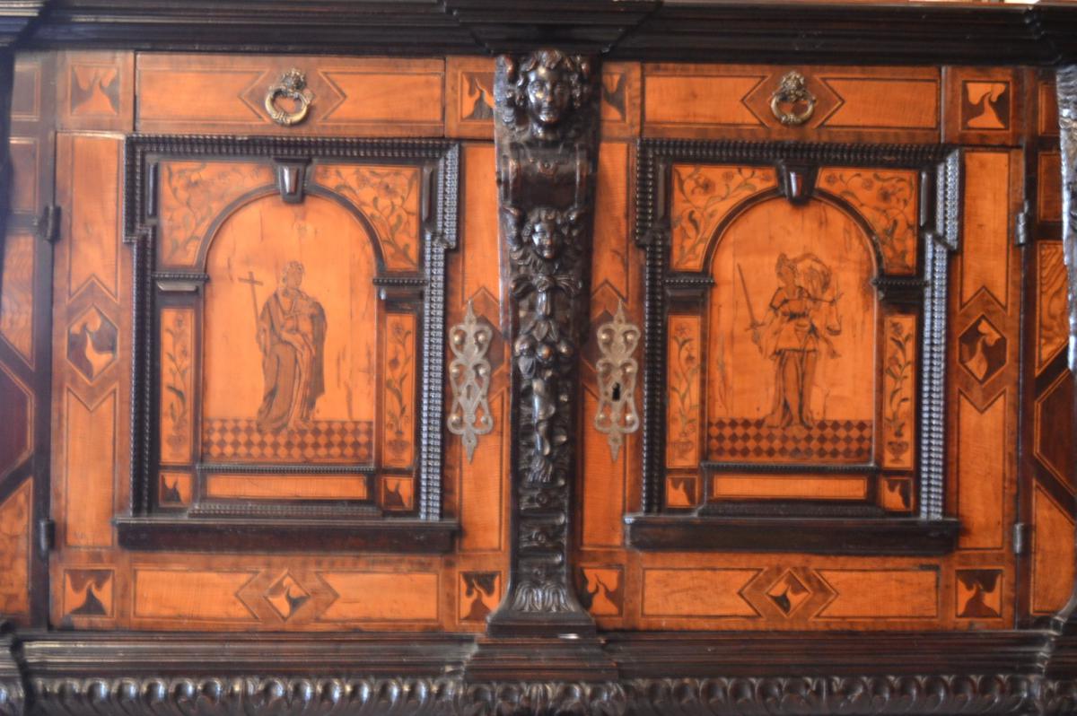 Buffet Inlaid Netherlands, Netherlands XVII Century, Perfect Condition-photo-2