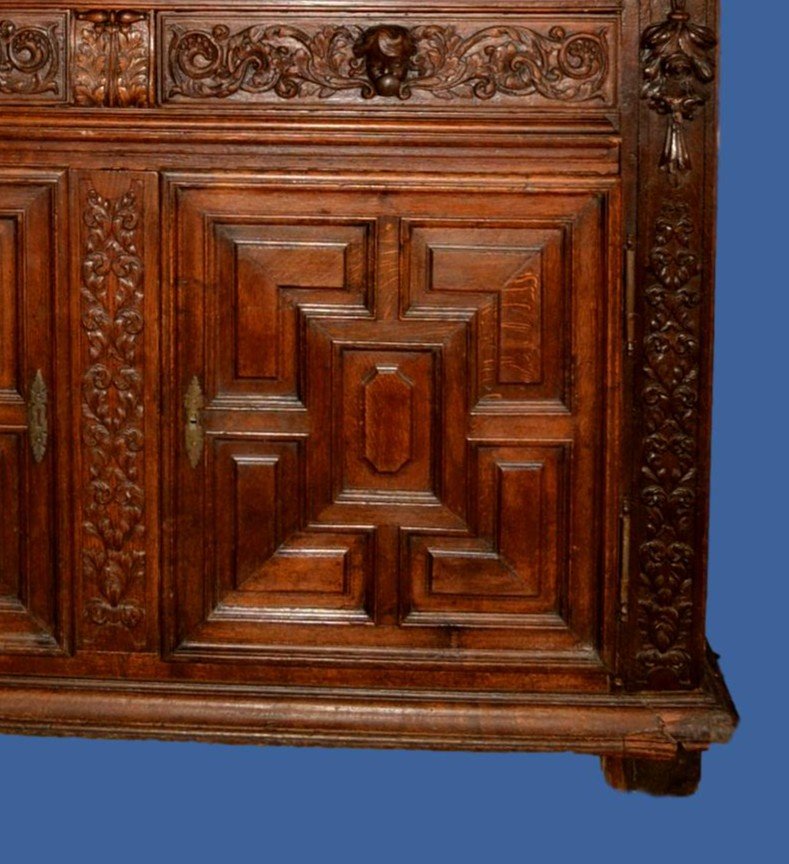 Mariage Wardrobe,or Buffet, Normandy France, XVII Century-photo-4