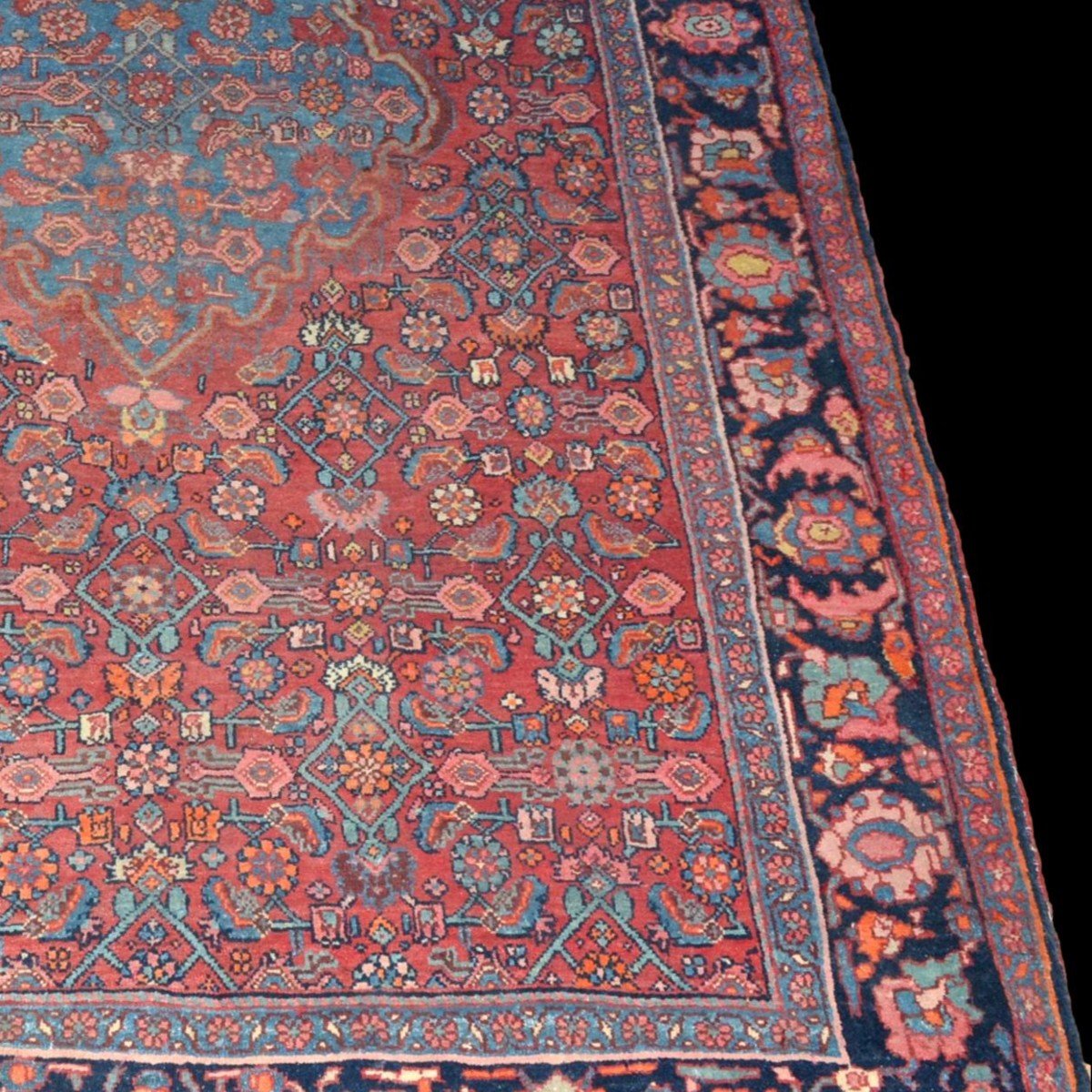 Persian Bidjar Antique Rug, 135 X 218 Cm, Iran, Hand Knotted Wool, 1920/1930-photo-5